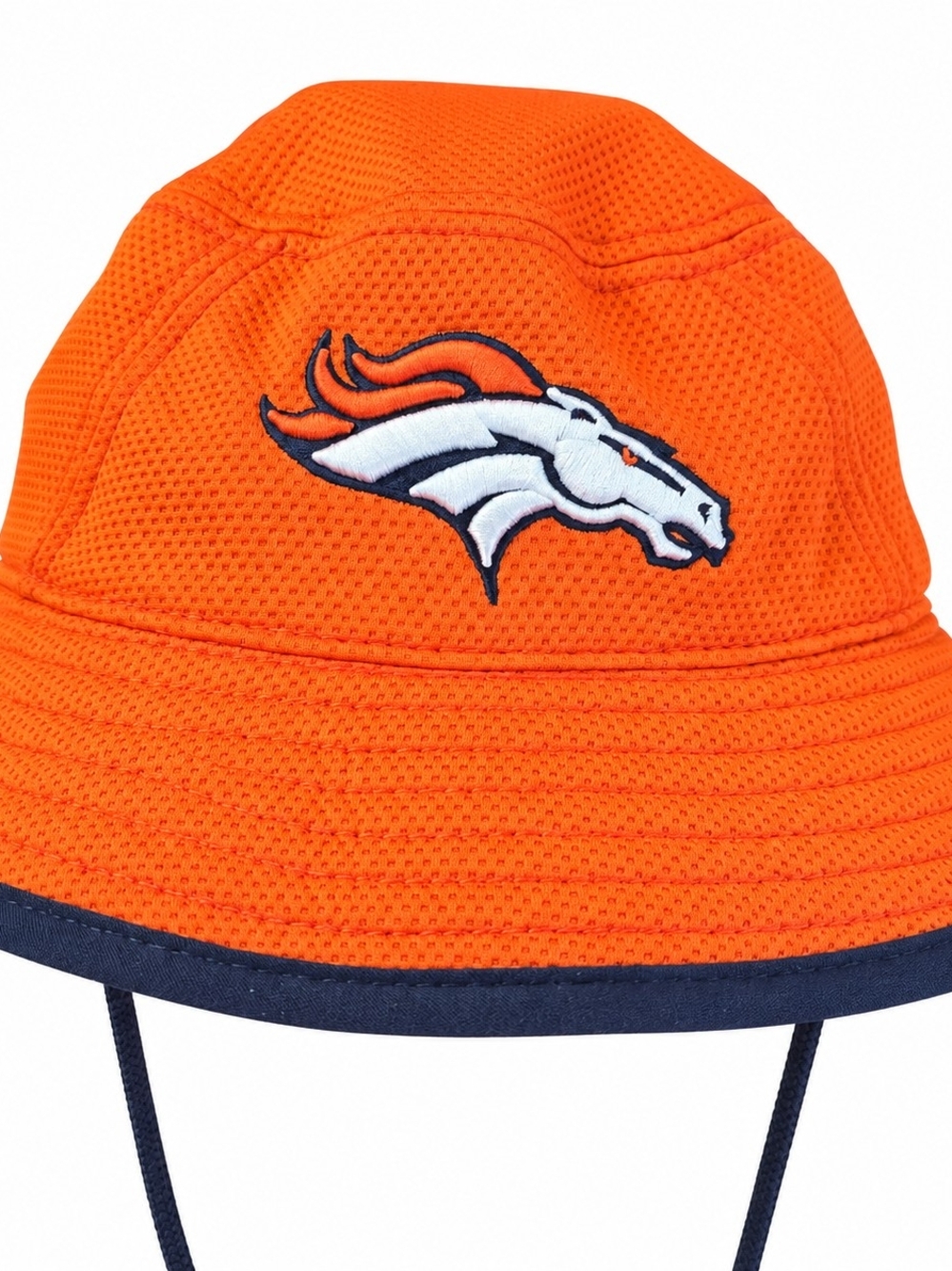 Denver Broncos New Era NFL Orange Bucket Hat One Size Fits Most Mesh Sun Hat